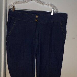 Diva Blue Lightweight High Rise Straight Leg Jeans Sz 16